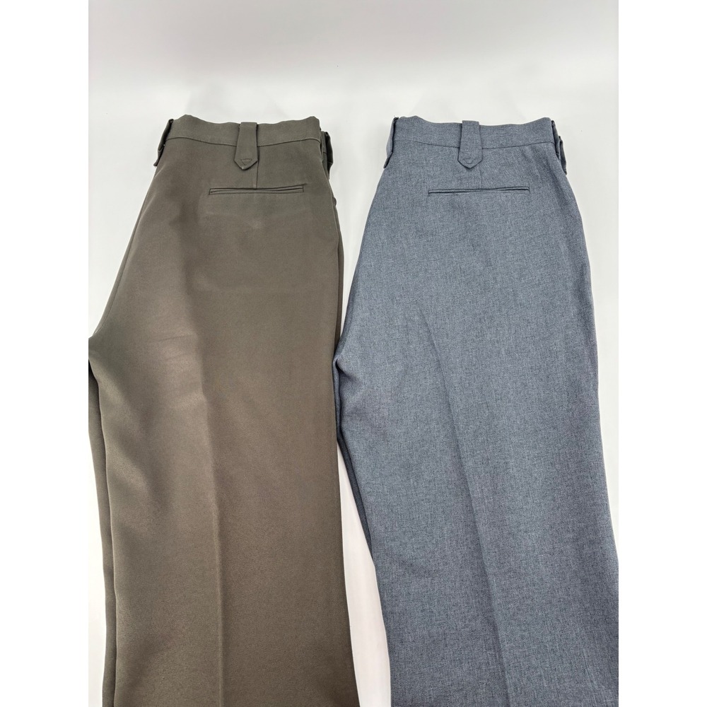 Lot of 2 Circle S Mens Western Dress Pants 38x30 Blue Olive Green Keystone Loops